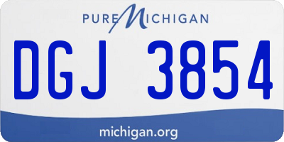 MI license plate DGJ3854