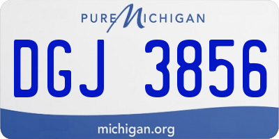 MI license plate DGJ3856