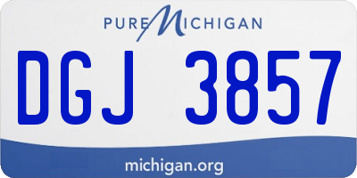 MI license plate DGJ3857