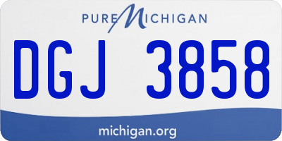 MI license plate DGJ3858