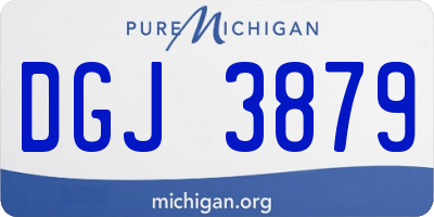 MI license plate DGJ3879
