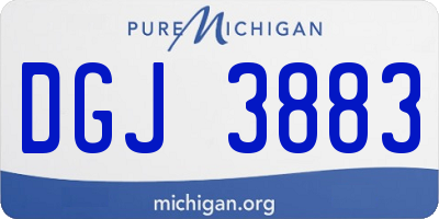 MI license plate DGJ3883