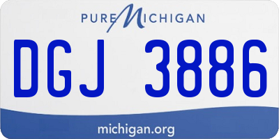 MI license plate DGJ3886