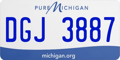 MI license plate DGJ3887