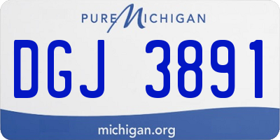 MI license plate DGJ3891