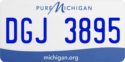 MI license plate DGJ3895