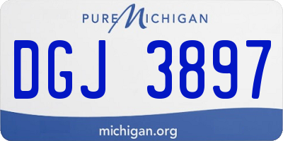 MI license plate DGJ3897