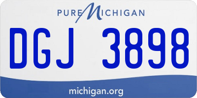 MI license plate DGJ3898