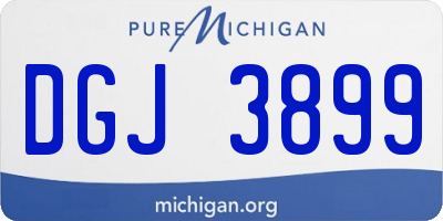 MI license plate DGJ3899