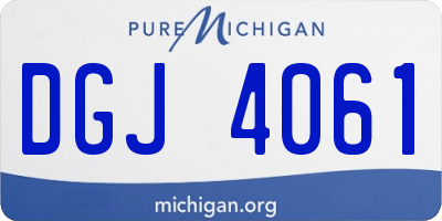 MI license plate DGJ4061