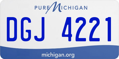 MI license plate DGJ4221
