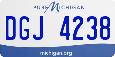 MI license plate DGJ4238