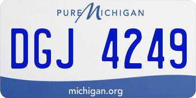 MI license plate DGJ4249