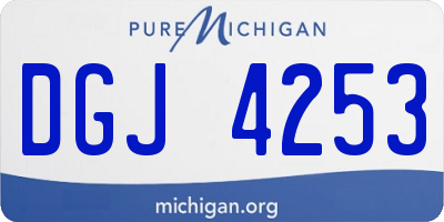 MI license plate DGJ4253