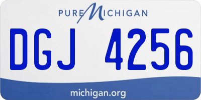MI license plate DGJ4256
