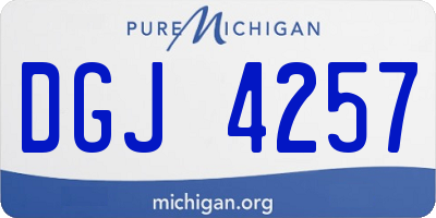 MI license plate DGJ4257