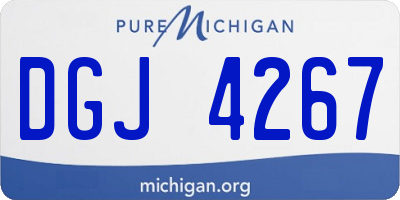 MI license plate DGJ4267