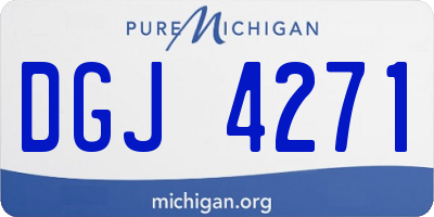 MI license plate DGJ4271