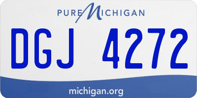 MI license plate DGJ4272