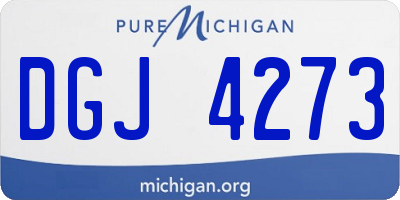 MI license plate DGJ4273