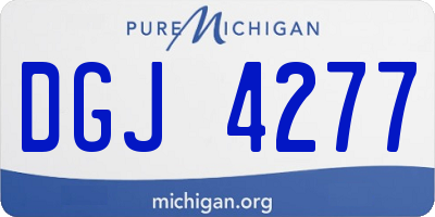 MI license plate DGJ4277
