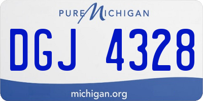 MI license plate DGJ4328