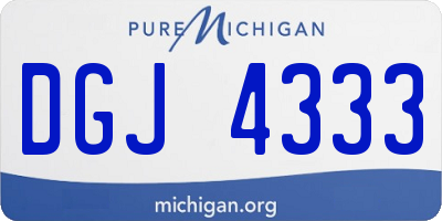 MI license plate DGJ4333