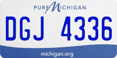 MI license plate DGJ4336