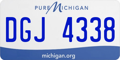 MI license plate DGJ4338