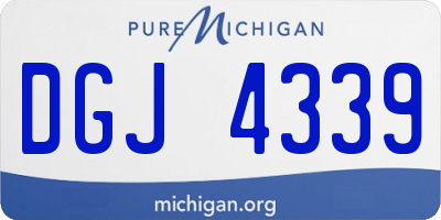 MI license plate DGJ4339