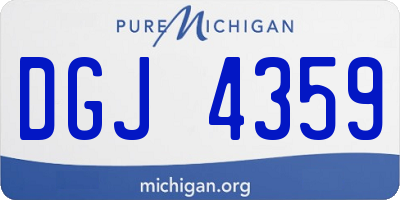 MI license plate DGJ4359