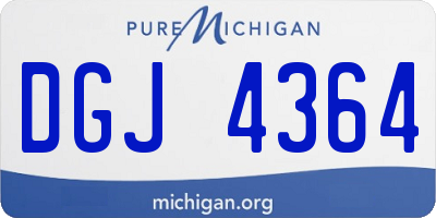 MI license plate DGJ4364