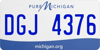 MI license plate DGJ4376
