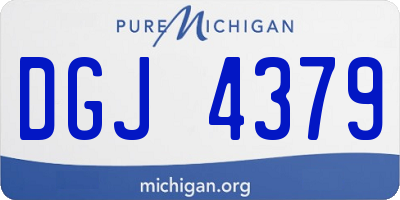 MI license plate DGJ4379