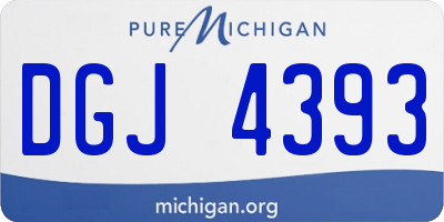 MI license plate DGJ4393