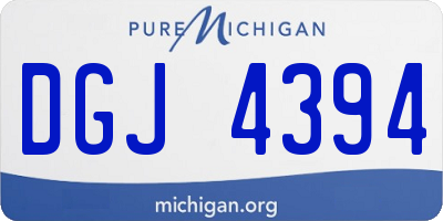 MI license plate DGJ4394