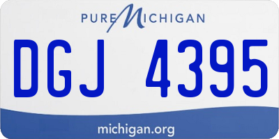 MI license plate DGJ4395