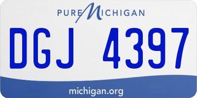 MI license plate DGJ4397