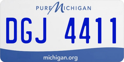 MI license plate DGJ4411