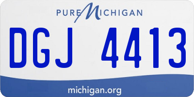 MI license plate DGJ4413