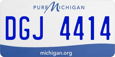 MI license plate DGJ4414