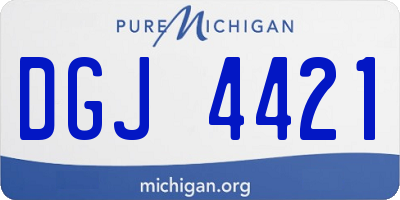 MI license plate DGJ4421