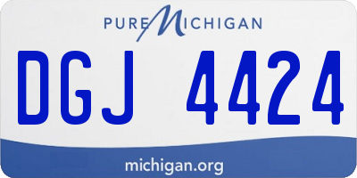 MI license plate DGJ4424