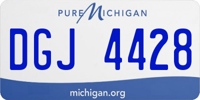 MI license plate DGJ4428