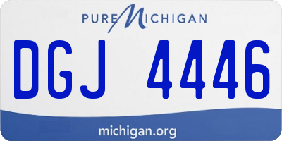 MI license plate DGJ4446
