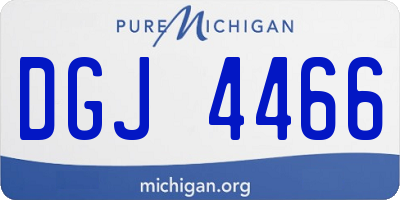 MI license plate DGJ4466