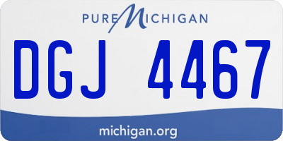 MI license plate DGJ4467