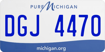 MI license plate DGJ4470