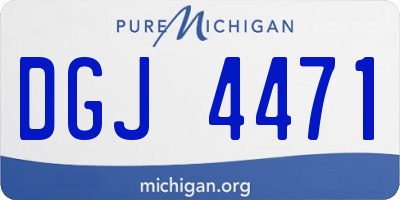 MI license plate DGJ4471