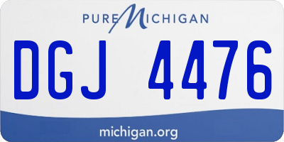 MI license plate DGJ4476